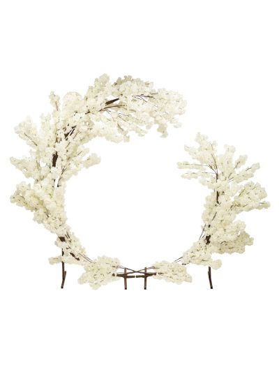 Artificial Cherry Blossom Arch 8ft - White